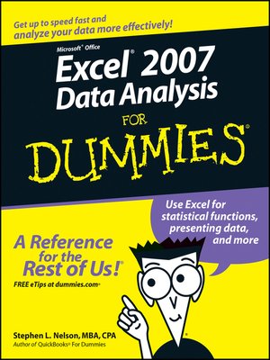 cover image of Excel 2007 Data Analysis For Dummies